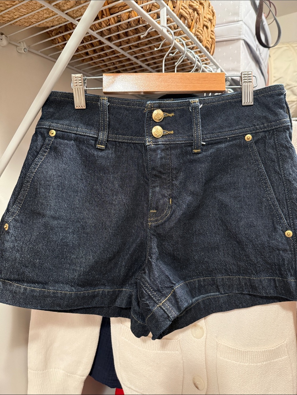 J. Crew Dark Wash Denim Shorts - Classic High-Rise Style
